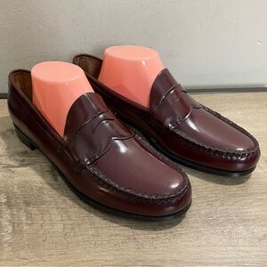 PREPPY Women's GH BASS Weejuns CORDOVAN Leather CLASSIC Penny LOAFERS Shoes 11AA